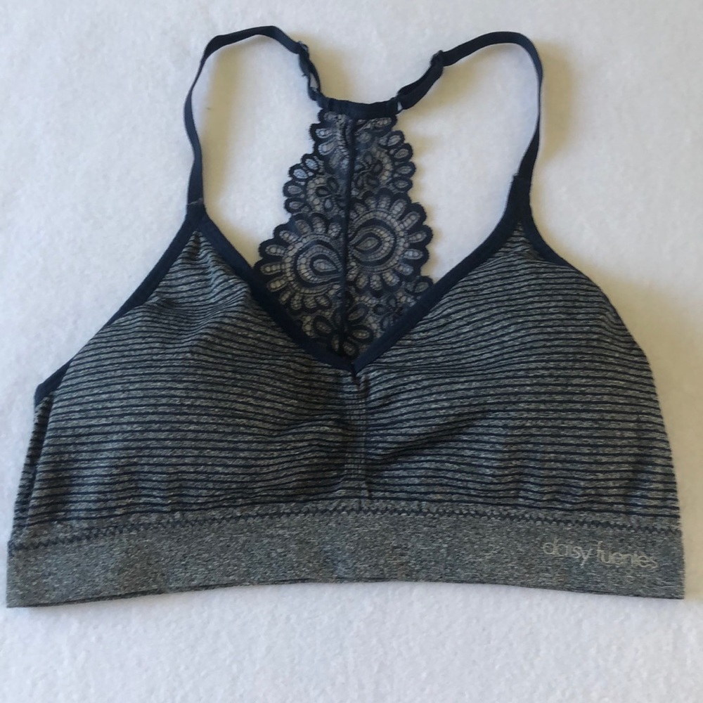 Stripped Lace Bralette